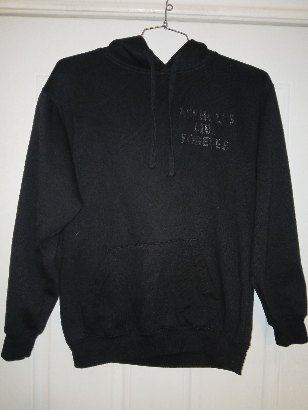 Assholes*s Live Forever Hoodie Mens Medium Black Logo Long Sleeve Sweatshirt